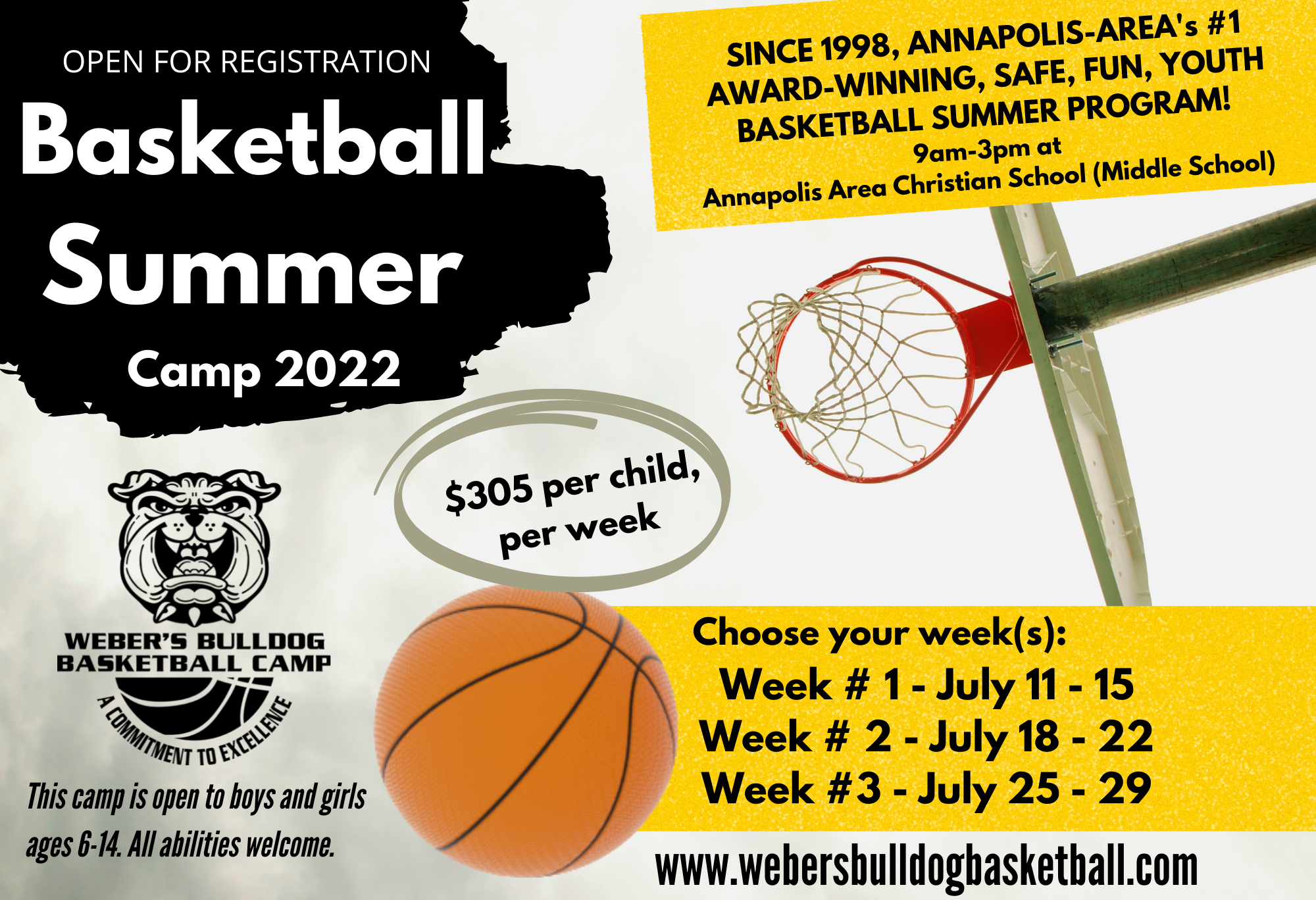 Announcements Archives - Weber's Bulldog Basketball Camp